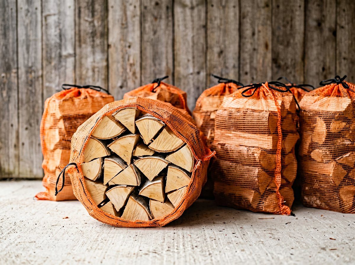 Берёзовые дрова в сетках 40 л — Успенское